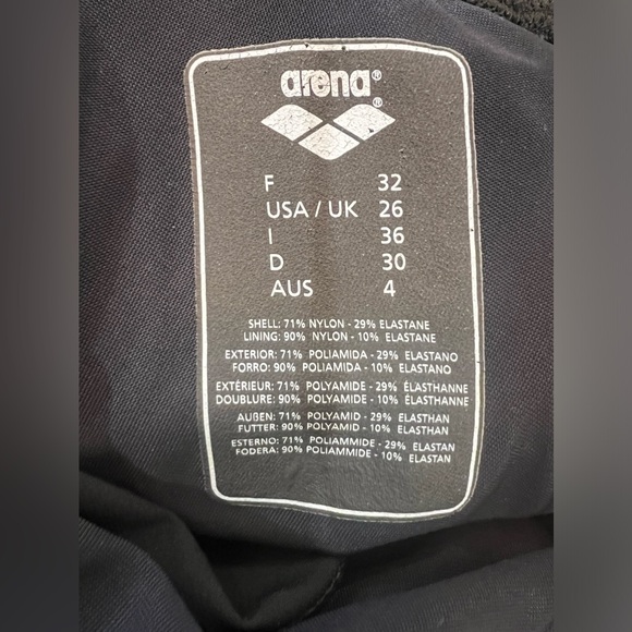 Arena Powerskin Carbon Womens Competition Tech Swim Suit size 26 - Picture 5 of 6